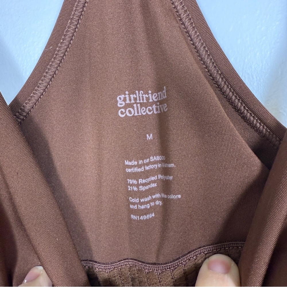 🤎 Girlfriend Collective Barre Unitard – Earth Size M Like New Recycled Material - Picture 3 of 7